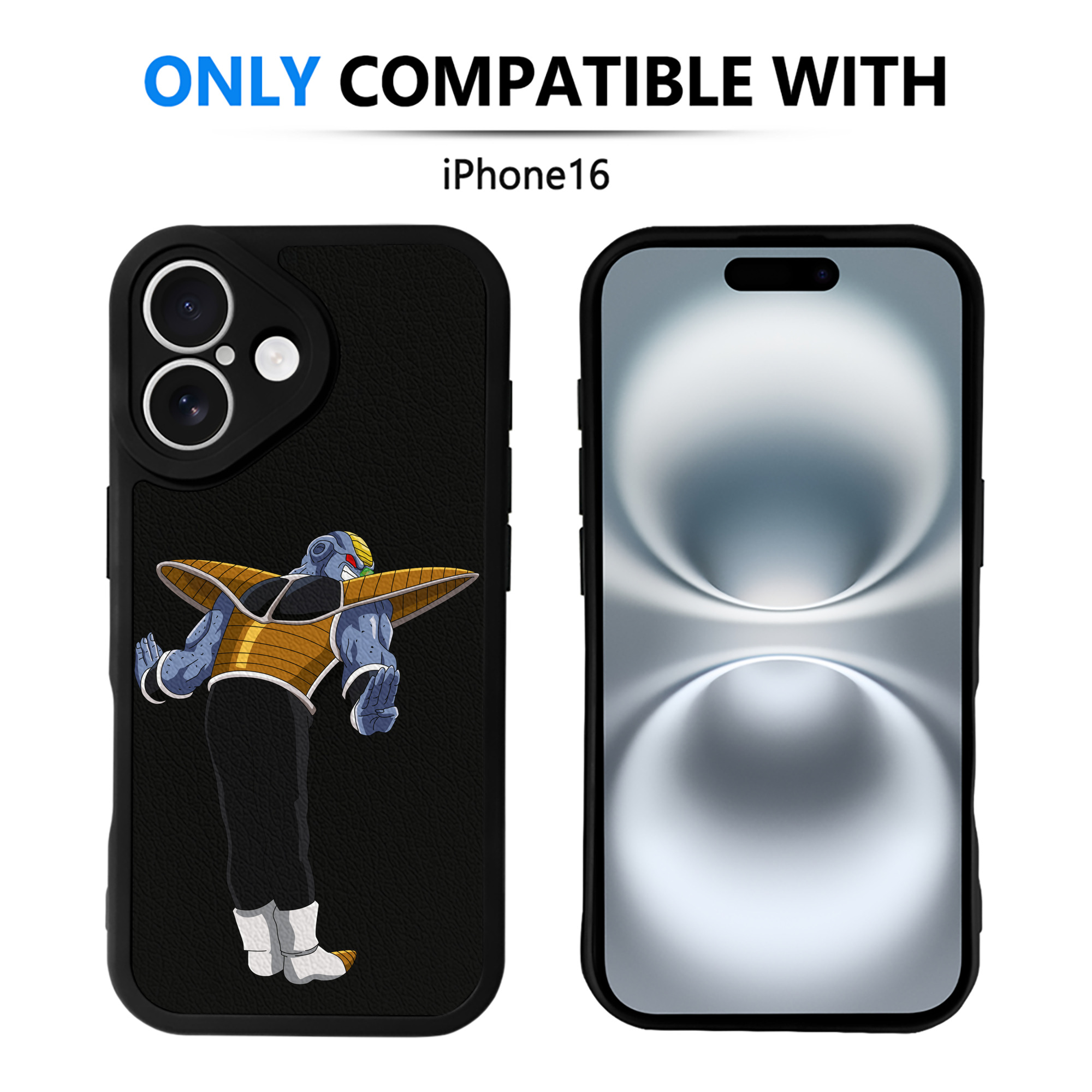 （画像用） ドラゴンボール DRAGON BALL 【iPhone 16シリーズ対応】シリコンスマホケース（レザー調） 材質：シリコン